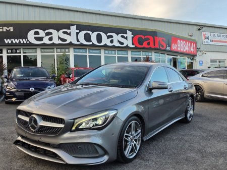 2017 Mercedes-Benz CLA CLA180 AMG LINE HALF LEATHER  SEATS - CARPLAY - ANDROID AUTO - - REVERSE CANERA - ALLOYS  -  LOW ROA
