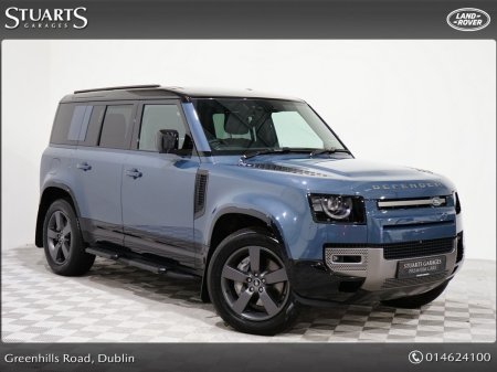 2025 Land Rover Defender X-DYNAMIC HSE DEFENDER 110 PHEV: FINSIHED IN TASMAN BLUE METALLIC, WITH EBONY INTERIOR. AVAILABLE FO
