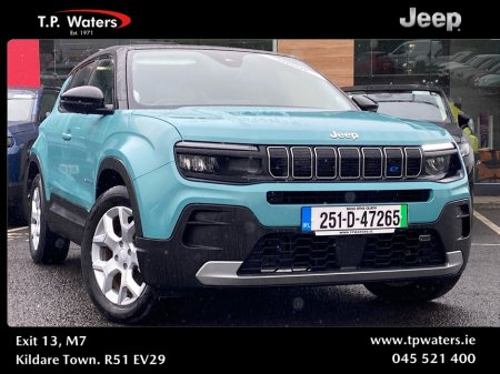 2025 Jeep Avenger FULL ELECTRIC - ALTITUDE - BLACK ROOF - SAME DAY FINANCE APPROVAL - ZERO MILEAGE