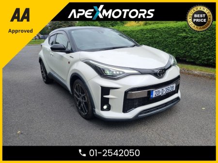 2020 Toyota C-HR FINANCE ARRANGED * TOP-SPEC * S * GR SPORT * PEARL WHITE / BLACK ROOF * SWADE LEATHER INTERIOR ( GR