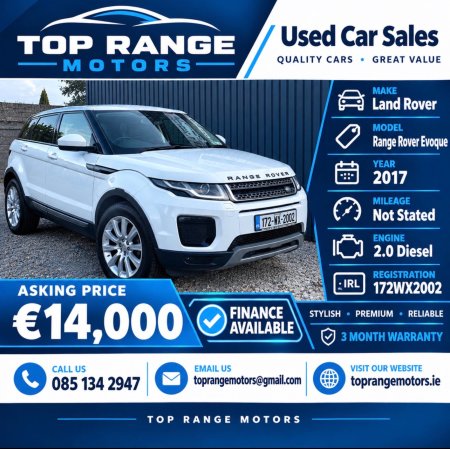 2017 Land Rover Range Rover Evoque 2.0 eD4 SE