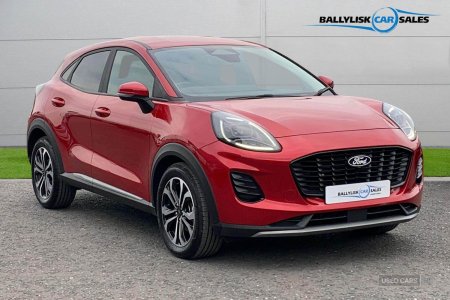 2025 Ford Puma 1.0T EcoBoost MHEV Titanium SUV 5dr Petrol Hybrid Manual Euro 6 (s/s) (125 ps) in Lucid Red with onl