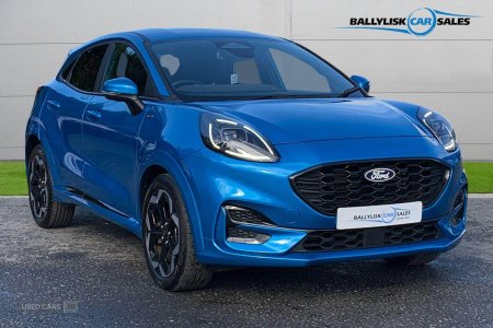 2025 Ford Puma 1.0T 155PS ST-Line X Auto in Digital Aqua Blue with 14K