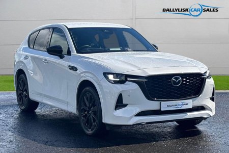 2026 Mazda CX-60 2.5 e-SKYACTIV 17.8kWh Homura Petrol Plug-in Hybrid Auto 4WD (327 ps) in White with 2900 Miles