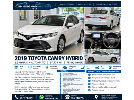 2019 Toyota Camry Camry 2.5 Hybrid X Automatic