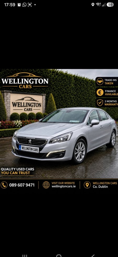 2018 Peugeot 508 1.6 Blue Hdi 120 Allure Sat Nav S&S