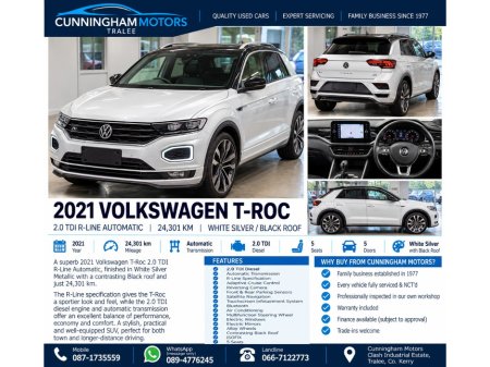 2021 Volkswagen T-Roc T-Roc 2.0 TDI R-Line Automatic