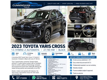 2023 Toyota Yaris Cross Yaris Cross 1.5 Hybrid Z Automatic