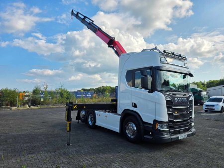 2021 Scania R650 with Plafinger PK27001 EH Crane