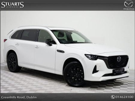 2026 Mazda CX-80 3.3L E-SKYACTIV DIESEL 254ps 8 SPEED AUTO HOMURA PLUS 6 SEATER*RHODIUM WHITE*DEMO SPECIAL, OVER €8