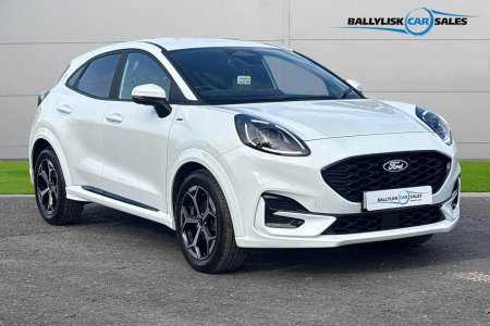 2024 Ford Puma 1.0 MHEV ST-Line Petrol Hybrid Manual 125ps In White with 14k