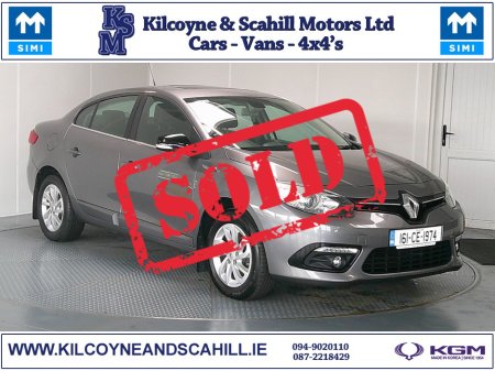 2016 Renault Fluence LIMITED EDITION 1.5 DCI 95 201 4DR