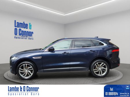 2017 Jaguar F-Pace 2.0 D AWD PRESTIGE AUTO *** BLUE MET  / CREAM LEATHER *** PAN ROOF **** SERVICE HISTORY ****