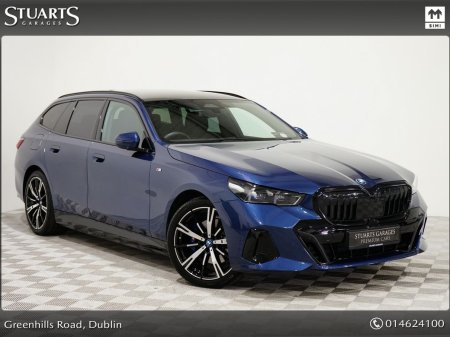 2025 BMW 5-Series 252 REG: PANORAMIC ROOF, COMFORT PACK, TECH PACK AND 20” ALLOYS* PHYTONIC BLUE METALLIC WITH BLACK