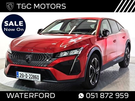 2025 Peugeot 408 *Low Mileage* Allure Model - Rear Camera, Parking Sensors, Adaptive Cruise Control, Sat Nav, Dual Cl
