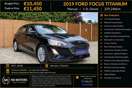 2019 Ford Focus 1.5 TDCi 120PS Titanium