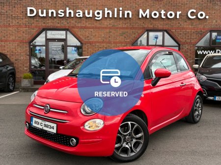 2020 Fiat 500 1.2 Lounge 69BHP 3DR *Low Mileage*