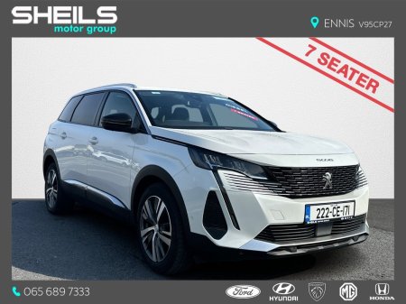 2022 Peugeot 5008 Allure 1.5 Diesel 130BHP **7 Seater - NCT 2028**