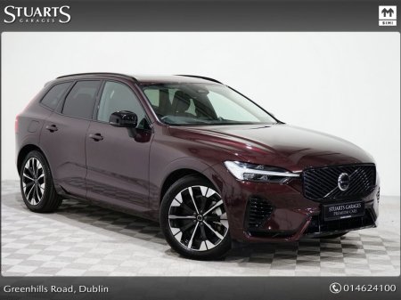 2025 Volvo XC60 XC60 T8 455HP 252D reg ULTRA DARK: MULBERRY RED METALLIC WITH BLACK LEATHER, 20” DIAMOND CUT ALLOY