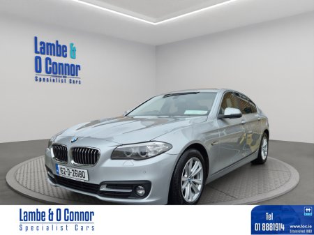 2016 BMW 5-Series 520d SE AUTOMATIC **** SILVER / BLACK LEATHER *** LOW KMS **** SAT NAV *** SERVICE HISTORY *** BEST