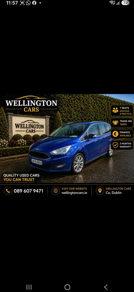 2016 Ford Grand C-Max 1.5 TDCi 95PS Zetec