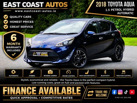 2018 Toyota Aqua Hybrid with 17 inch Alloys