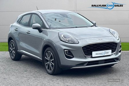 2024 Ford Puma 1.0T EcoBoost MHEV Titanium Petrol Hybrid Manual Euro 6 (s/s) (125 ps) In Solar Silver with 24k