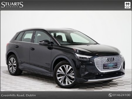 2023 Audi Q4 e-tron “40 – BIGGER BATTERY* Q4 E-TRON SPORT: MYTHOS BLACK FULL BLACK LEATHER, HEADS-UP DISPLAY, 19”