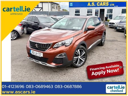 2018 Peugeot 3008 ALLURE 1.2 AUTOMATIC   **  IRISH CAR ** HIGHEST SPEC MODEL ** REVERSE CAMERA ** HALF LEATHER ** ANDR