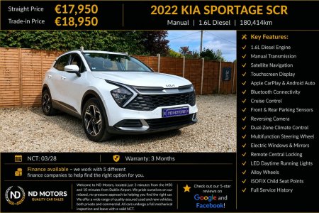 2022 Kia Sportage 1.6 CRDi SCR Diesel 115 hp K2 6MT