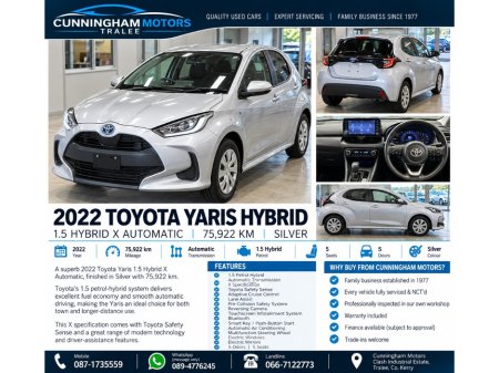 2022 Toyota Yaris Yaris 1.5 Hybrid X Automatic
