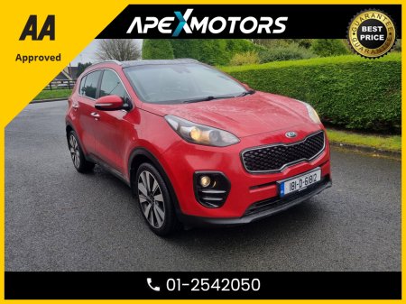 2018 Kia Sportage FINANCE ARRANGED * 3 ISG 114BHP 5DR * FULL PANORAMIC SUNROOF * NEW NCT JAN-28 * IMMACULATE * STAMPED