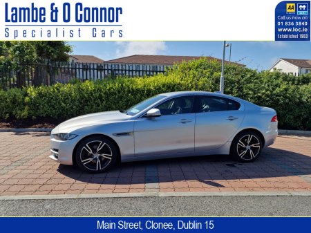 2017 Jaguar XE 2.0 D PRESTIGE *** SILVER MET / BLACK LEATHER *****  SAT NAV *** HEATED SEATS ***