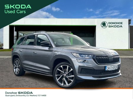 2024 Skoda Kodiaq 2L TDI 200 HP 4X4 DSG SPORTLINE 7 Seats -UPGRADED 20" VEGA ALLOYS , SIDE STEPS & SWIVEL HITCH #