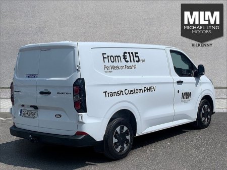 2025 Ford Transit Custom 320 PHEV SWB (V), Price Ex VAT, *Spare wheel, fixed towbar, Load area protection Kit, Seat Pack k4a* €32,516 thumbnail