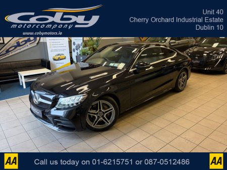 2021 Mercedes-Benz C Class C220D AMG LINE EDITION 2DR AUTO. NCT & Tax, 1/2 Leather, Sat Nav, Dual Climate Control, Heated Seats, Cruise Control, Revers Cam, Parking Sensors, Paddle Shift, BT & more. €35,950 thumbnail