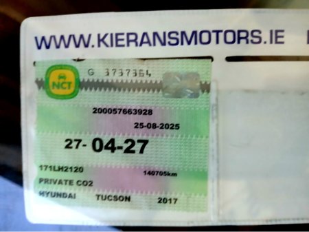 2017 Hyundai Tucson 1.7 EXECUTIVE : Full Cream Leather/ Rev Camera / Sat Nav €15,500