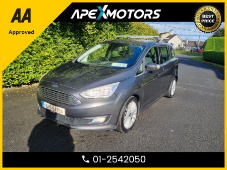 2016 Ford Grand C-Max FINANCE ARRANGED * 1.5 TDCI TITANIUM 120 5DR * TOP-SPEC 7-SEATER MPV * LOW LOW MILES * NCT JUL-26 * LOW TAX APR-26 * 2-KEYS * STAMPED SERVICE HISTORY * AA APPROVED * 101 SAFETY CHECKLIST * IMMACULATE €12,949