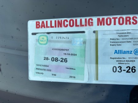 2016 Volvo V40 D2 SE 5DR  NEW  TIMING  BELT €10,950 thumbnail