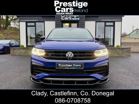 2024 Volkswagen Tiguan 2.0 TDI R-LINE 150 BHP AUTOMATIC,IRISH REG,PAN ROOF,LAPIZ BLUE,MAXTON BODY KIT,PARK ASSIST,REVERSE CAMERA,NIGHT EDITION,HEATED STEERING WHEEL,HEATED SEATS,VIRTUAL COCKPIT,XENON LED LIGHTS,ONE OWNER €49,995