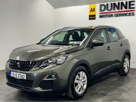 2017 Peugeot 3008 LOW MILEAGE*ACTIVE 1.6 Blue HDI 120 4DR*TWO KEYS*NCT 3/27*12 MONTH WARRANTY*FINANCE AVAILABLE* €16,450
