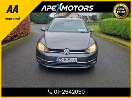 2017 Volkswagen Golf FINANCE ARRANGED * 1.6 TDI SE BLUEMOTION 115PS 5DR AUTO * NEW NCT OCT-27 * IMMACULATE * AUTOMATIC (DSG) * STAMPED SERVICE HISTORY * AA APPROVED * 101 SAFETY CHECKLIST * COLOUR REVERSE CAMERA €14,949 thumbnail