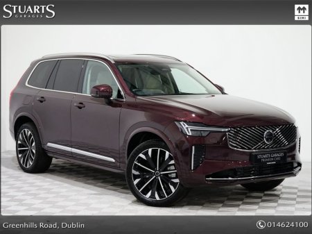 2025 Volvo XC90 ULTRA BRIGHT PHEV XC90 T8 7 SEATS, MULBERRY RED METALLIC WITH CARDAMOM, LEATHER, 21” DIAMOND CUT ALLOYS, AIR SUSPENSION, BOWERS AND WILKINS