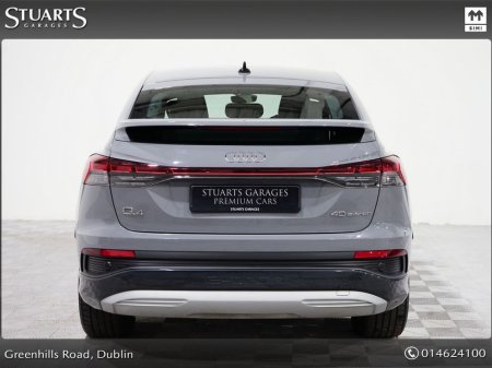 2023 Audi Q4 e-tron “40 – BIGGER BATTERY* Q4 E-TRON SPORT SPORTBACK COUPE: PEBBLE GREY, HEADS-UP DISPLAY, 19” DIAMOND CUT ALLOYS, ANDROID AUTO, HEATED SEATS €33,945 thumbnail