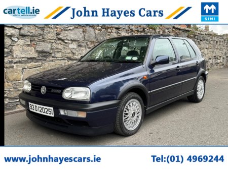 1993 Volkswagen Golf VERY RARE 2.8 VR6 MARK 3 GOLF 5 DOOR 5 SPEED MANUAL//RARE OPPORTUNITY//BEAUTIFUL CONDITION//ORIGINAL BOOKS SUPPLIED €11,950