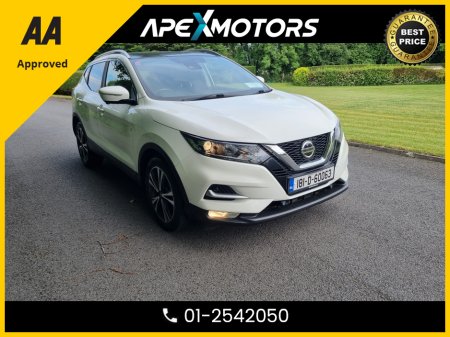 2018 Nissan Qashqai FINANCE ARRANGED * 1.5 DCI N-CONNECTA 110 * TOP SPEC ( EVERY EXTRA ) * NEW NCT FEB-27 * LOW TAX * AA APPROVED * 101 SAFETY CHECKLIST * IMMACULATE * HEATED SEATS * COLOUR REVERSE CAMERA * 01-2542050 €16,749