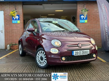 2020 Fiat 500 LOUNGE 1.0 3DR - PANROOF & LOW KMS €14,250 thumbnail