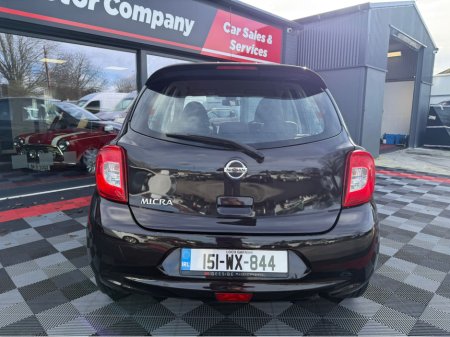 2015 Nissan Micra 1.2 4DR 5DR, CRUISE CONTROL , UPGRADE ALLOYS & REAR SPOILER , FRESH SERVICE & NEW FULL NCT , FREE NATIONWIDE DELIVERY , TRADE INS ACCEPTED , WARRANTY INCLUDED IN PRICE. €7,950 thumbnail