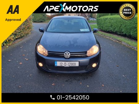 2012 Volkswagen Golf TOP-SPEC EDITION-R TDI MANUAL 5SPEED 105 4DR 5DR * IRISH CAR FROM NEW * NCT JUN-26 * LOW TAX FEB-26 * IMMACULATE * STAMPED SERVICE HISTORY * AA APPROVED * 101 SAFETY CHECKLIST * 2-KEYS * 12-MONTH ROAD €5,949