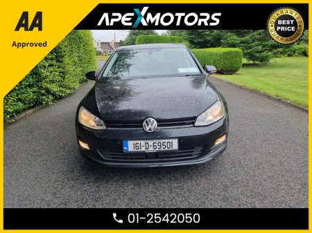 2016 Volkswagen Golf FINANCE ARRANGED * 1.4 TSI MATCH EDITION 125 * NEW NCT MAY-27 * 8-STAMPS SERVICE HISTORY * AA APPROVED * 101 SAFETY CHECKLIST * AUTOMATIC (DSG) * IMMACULATE * HEATED SEATS * 01-2542050 €14,449